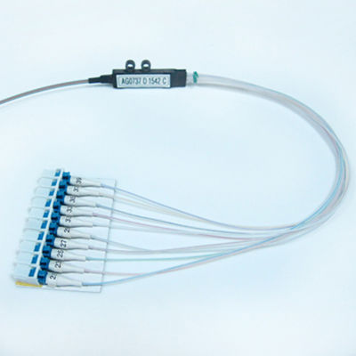 LSZH Fiber Optic Pigtails SC UPC Ribbon Fanouit Kits 0.9mm 12 Color Coded